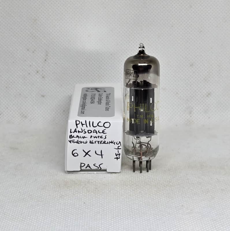 Philco Lansdale Factory 6X4 Black Plate Balanced Single NOS Rectifier EZ90 image 1
