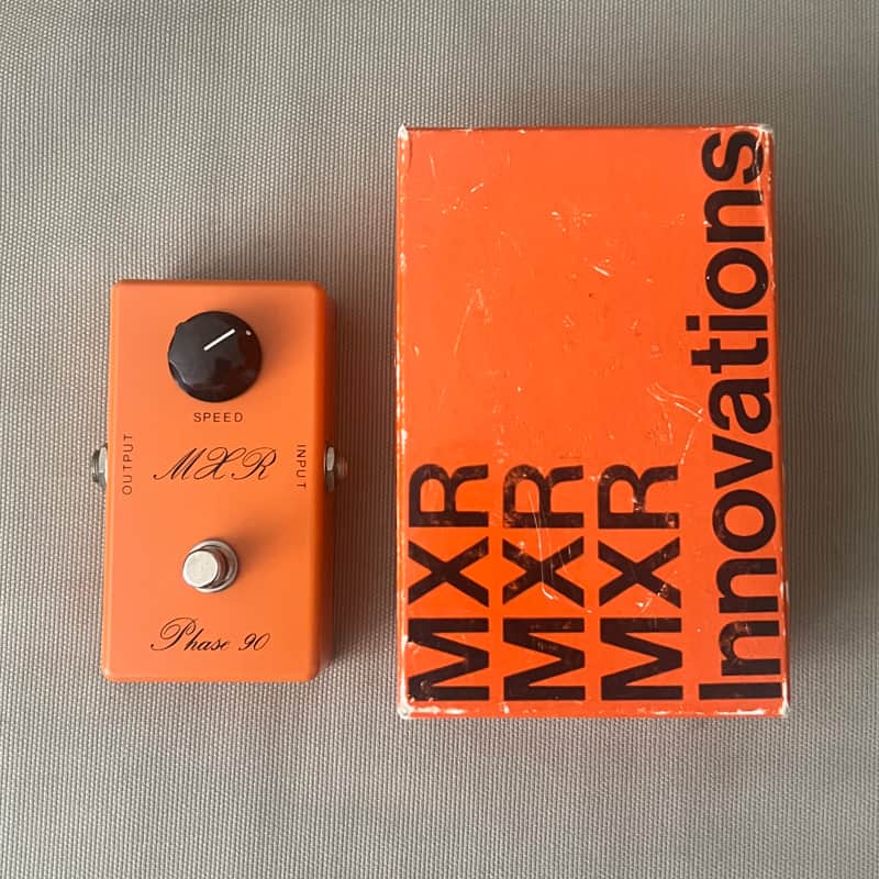 Vintage MXR Phase 90 Script Logo - Orange - with Original Box image 1