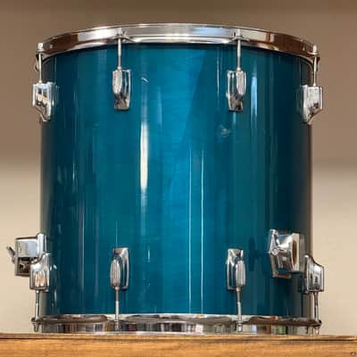 1980's Tama Superstar 16" Aquamarine Floor Tom 16x16 image 5