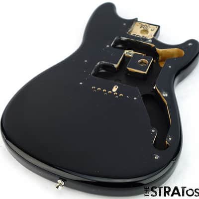 2016 Fender Duo-Sonic BODY Guitar Parts Alder Offset Shape Guitar Parts Black SALE image 2
