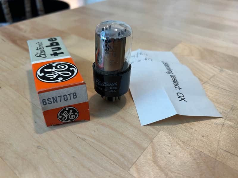 6SN7 tube NOS NIB GE USA 1960s image 1