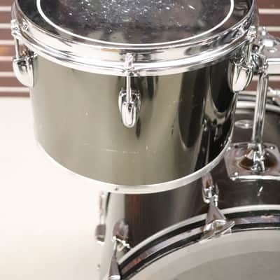 Slingerland 4pc Concert Tom Drum Kit Set Black Chrome Over Maple Vintage 1970's image 17