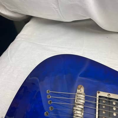 Ibanez SZ Series SZ520QM SZ520 Electric Guitar 2003 BBL Bright Blue image 3