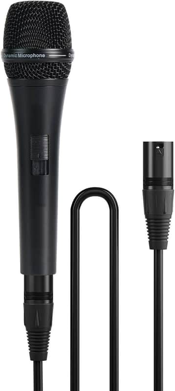 Vocal Microphone, Supercardioid Dynamic Mic with 16.4 ft XLR Cable, Mic Clip, Storage Bag, Wired Handheld Microphone for Singing, Stage, Studio, Karaoke image 1