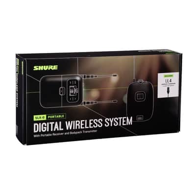 Shure SLXD15/UL4B Portable Digital Wireless Bodypack System with SLXD1 Transmitter, SLXD5 Receiver and UL4B Lav Mic H55 image 2
