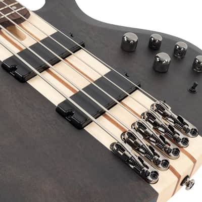Ibanez BTB605TGF BTB Standard 5-String Electric Bass - Transparent Gray Flat image 4