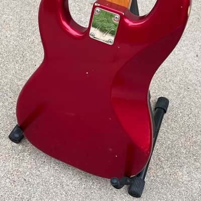 Fender Nate Mendel Artist Series Signature Precision Bass Road Worn P Bass Candy Apple Red image 9