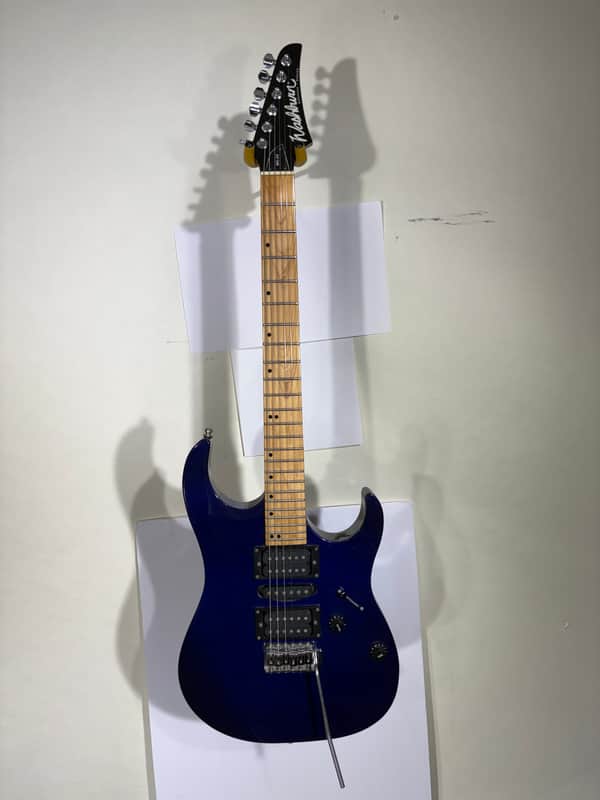 Washburn Electric Guitar MG-24 - Pearl Blue Finish (In-House Adjusted) - Includes Case image 1