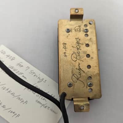 Rugir Pickups 7 String Custom Made in Japan MIJ Neck and Bridge Humbucker - Black image 3