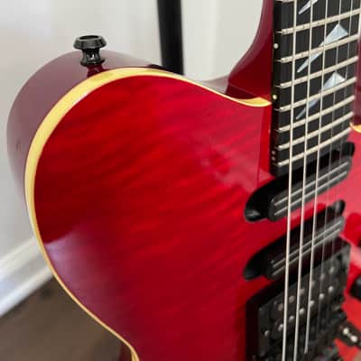 Hamer USA TLE Custom 1986 Red Boomerang Inlays Electric Guitar Tele Style image 12
