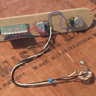 SGM Tele 3 way Wiring Harness, 250k Pots, 1/4" Switchcraft Input Jack + Schematic image 2