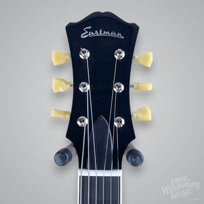 Eastman T64 Trapeze Hollowbody Electric Guitar - Iced Blue Metallic image 7