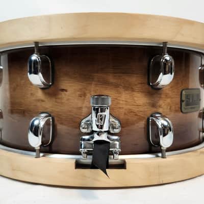 Tama LMP1465FSEN S.L.P. Studio Maple Snare, 14" X 6.5", Sienna Lacquer Finish, Wood Hoops image 5