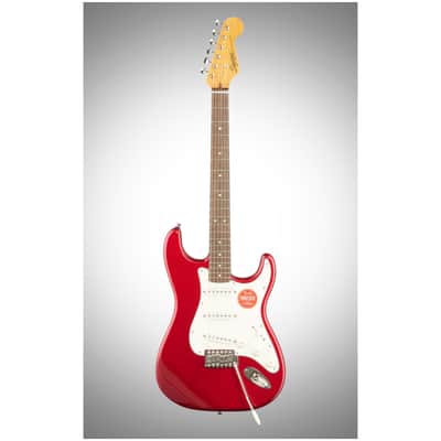 Squier Classic Vibe '60s Stratocaster Electric Guitar, with Laurel Fingerboard, Candy Apple Red image 2