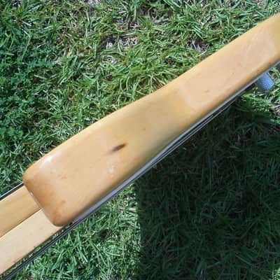 Vintage Harmony P Bass Copy - Natural Wood Finish - Cool Bass! image 5