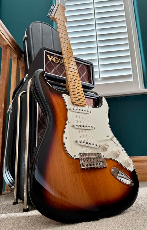 2024 Fender 70th Anniversary Player Stratocaster Two Tone Sunburst image 1