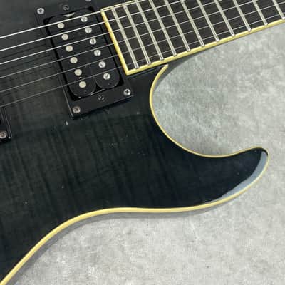 Washburn X-Series Pro X50PROFE electric guitar in transparent black image 13