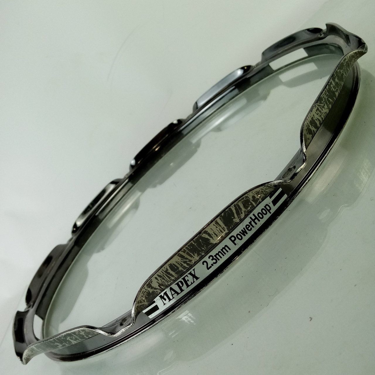 Mapex 14"10Lug Black Nickel 2.3mm Power Hoop Snare Drum Resonant Saturn/Meridian — main photograph
