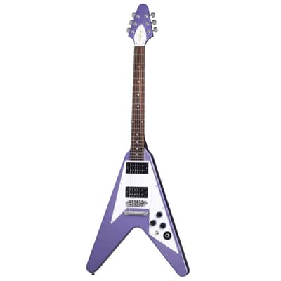Epiphone Kirk Hammett Signature 1979 Flying V w/ Gibson Pickups and Hardshell Case - Purple Metallic image 11