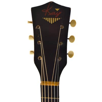 Vintage 1950s Kay L1648 5160 Acoustic Guitar - Brown Sunburst image 9