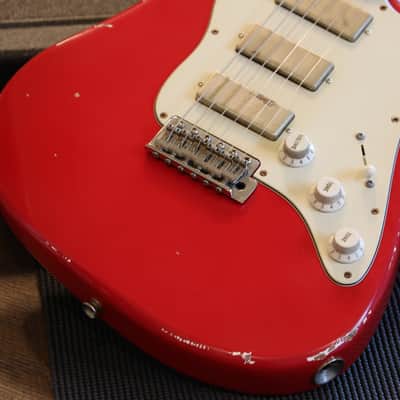 2021 K-Line Del Mar Electric Guitar Factory Relic Dakota Red + COA HSC image 5