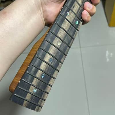 round-end stainless steel AAAA 22frets roasted flame Maple 22fret Roasted flame Maple Electric guitar neck Ebony fingerboard。suhr image 3