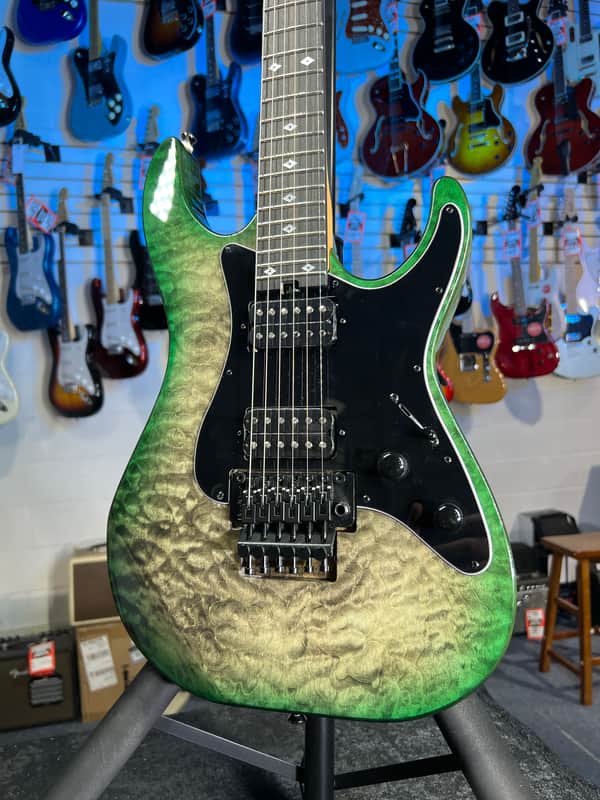 Kramer Volante Quilt HHFR Electric Guitar Ultramarine Burst GET PLEK'D! 590 image 1