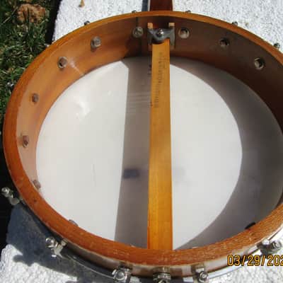 Vintage Tenor Banjo, 1920's, 10 3/4" Head, 17 Fret, Waverly Tailpiece, Clean image 8