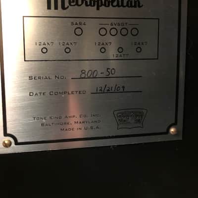 Tone King Metropolitan 1x12 40w Amplifier image 6