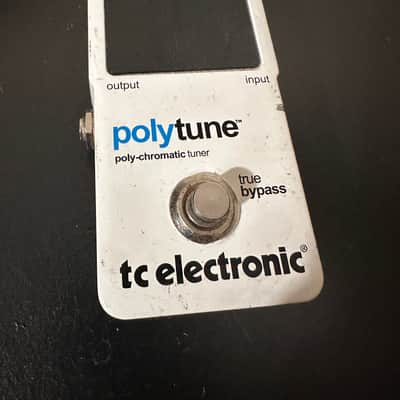 TC Electronic Polytune Poly-Cromatic Tuner true bypass- White image 1