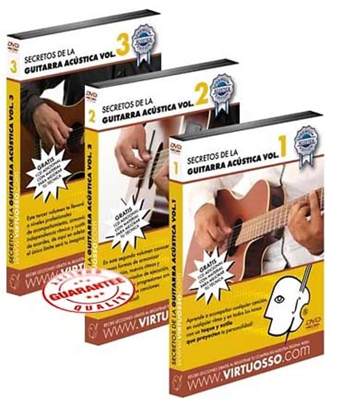Virtuosso Curso Completo De Guitarra Acustica En 3 DVD image 1