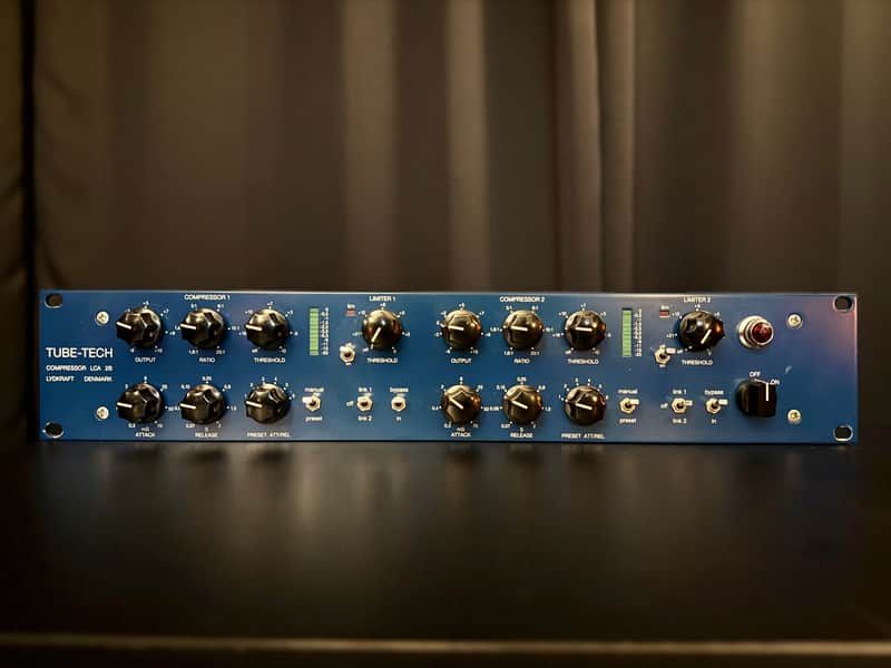Tube-Tech LCA 2B Dual Channel Tube VCA Compressor / Limiter 2010s - Blue image 1