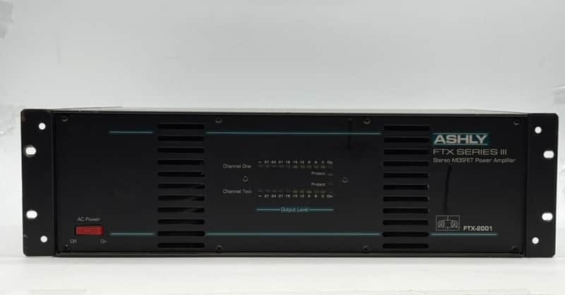 Ashly FTX-2001 Series III 1000W Stereo Power Amplifier image 1