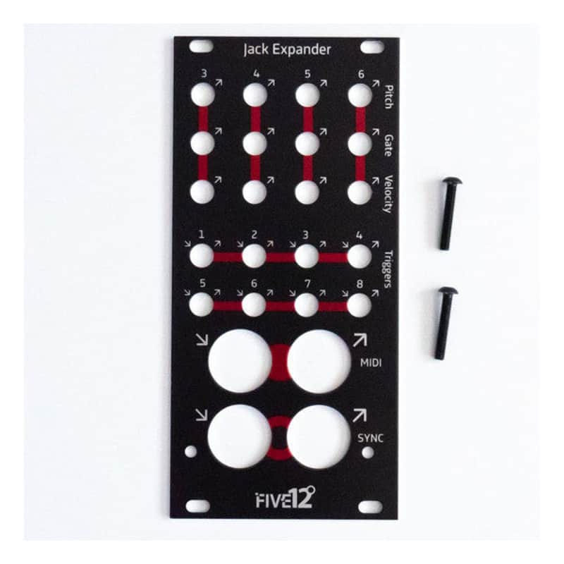 FIVE12 JACK EXPANDER REPLACEMENT PANEL KIT MK1-Black : BRAND NEW :  [DETROIT MODULAR] image 1