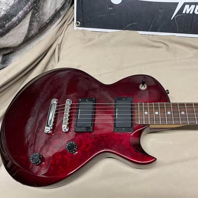 ESP LTD Eclipse Bolt-On Neck Singlecut Guitar - locking tuners missing backs! Red image 2