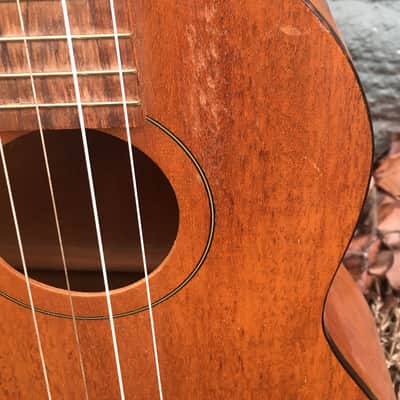 Harmony Baritone Ukulele 1950s Natural Mahogany image 5