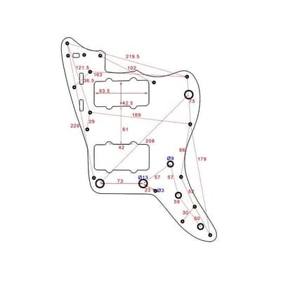 Vintage ’62 US 3 ply Black Pickguard for Fender Jazzmaster PG0582-033 image 3
