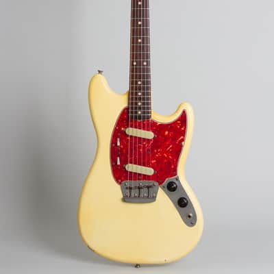 Fender  Duo-Sonic II Solid Body Electric Guitar (1965), ser. #L78307, original tan hard shell case. image 1