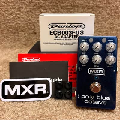 MXR M306 Poly Blue Octave Pedal Blue W/Adapter image 2