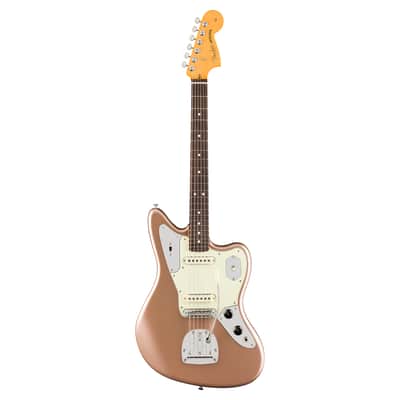 Used Fender American Professional Classic Jaguar - Faded Firemist Gold image 2
