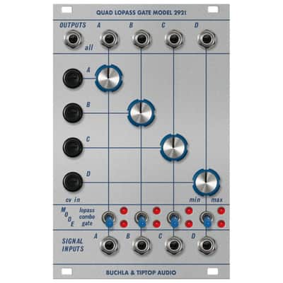 Tiptop Audio Buchla 292T Quad Lopass Gate  Silver image 1