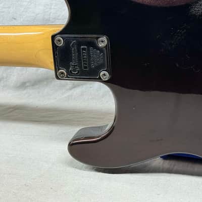 Charvel Model 4 HSS Guitar with Case - MIJ Made In Japan 1980s - Black Cherry image 13