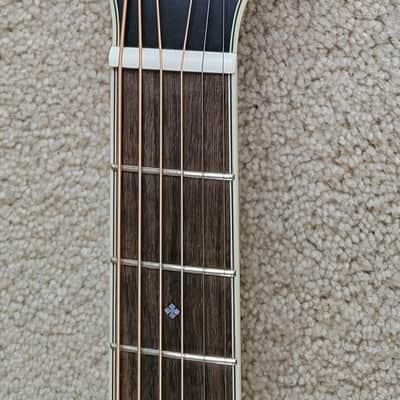 Fender PD-220E Dreadnought Acoustic Electric Guitar, Aged Cognac Burst, Hard Shell Case image 6