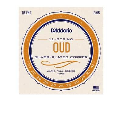 D'Addario EJ95 Set of Oud Strings Silver On Nylon 11 Strings image 3