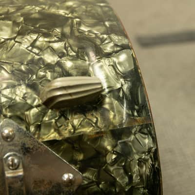 Vintage Slingerland 9x13 Black Diamond Pearl Radio King Tom image 9