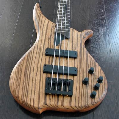 TUNE HatsunTWB43 ZW - 4 String Active Bass with Zebra Wood Top. Sale Priced!! image 2