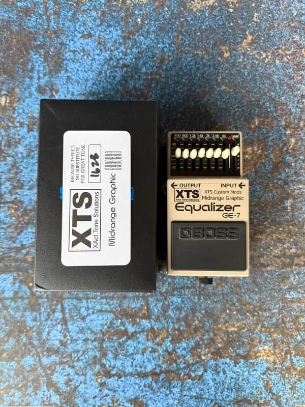 Immagine Boss GE-7 XTS Modded Graphic Equalizer Guitar Effects Pedal - 1