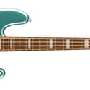 Squier Affinity Series Active Jazz Bass, Laurel Fingerboard, White Pickguard, Mystic Sea Foam Green Bass Guitar