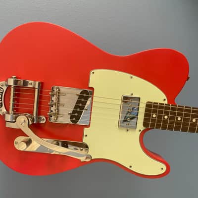 2022 Partscaster / Barncaster T-Type - Fiesta Red Nitro - Pine Body - P90 - Bigsby B5 image 1