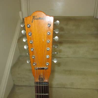 Framus 12-String Acoustic Guitar 1960s - Dark Sunburst image 3
